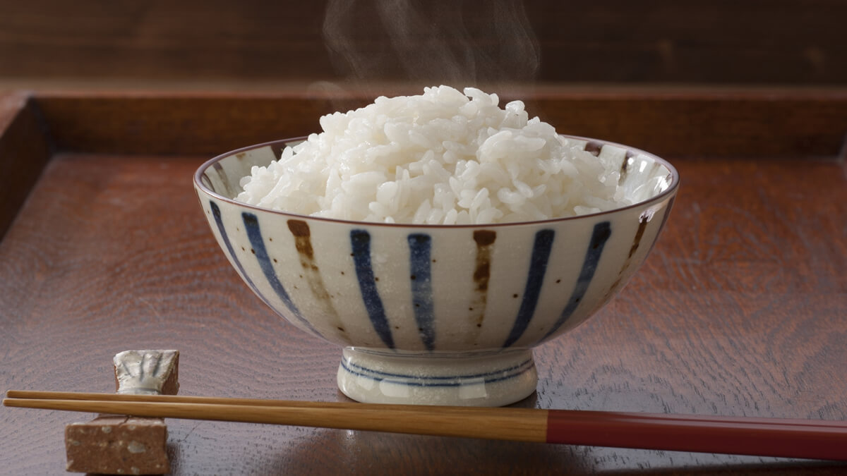 炊き立ての分づき米のイメージ