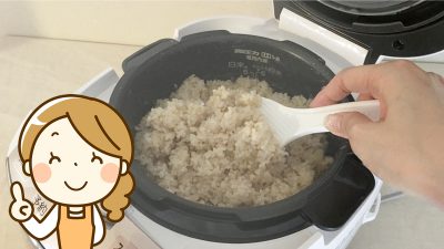 玄米を炊飯器で炊く方法